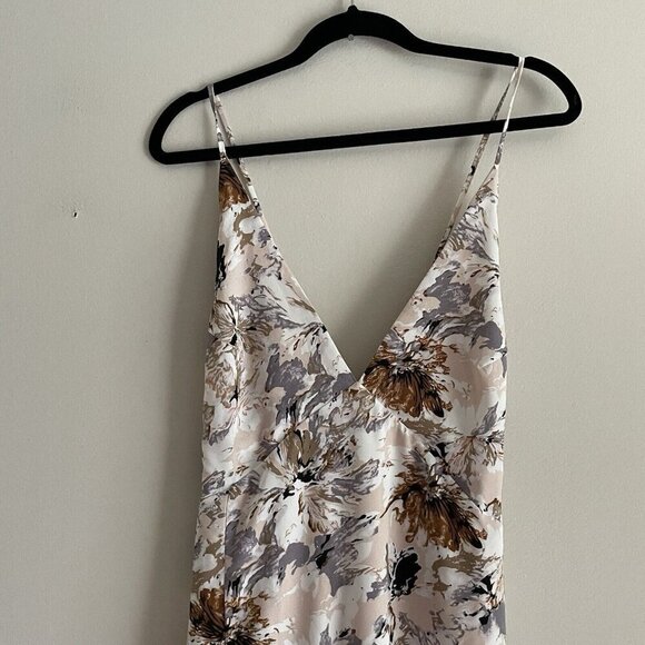 Lulus Women XL More Than Charming Blush Floral Print Lace-Up Maxi Dress NWT - Picture 7 of 15